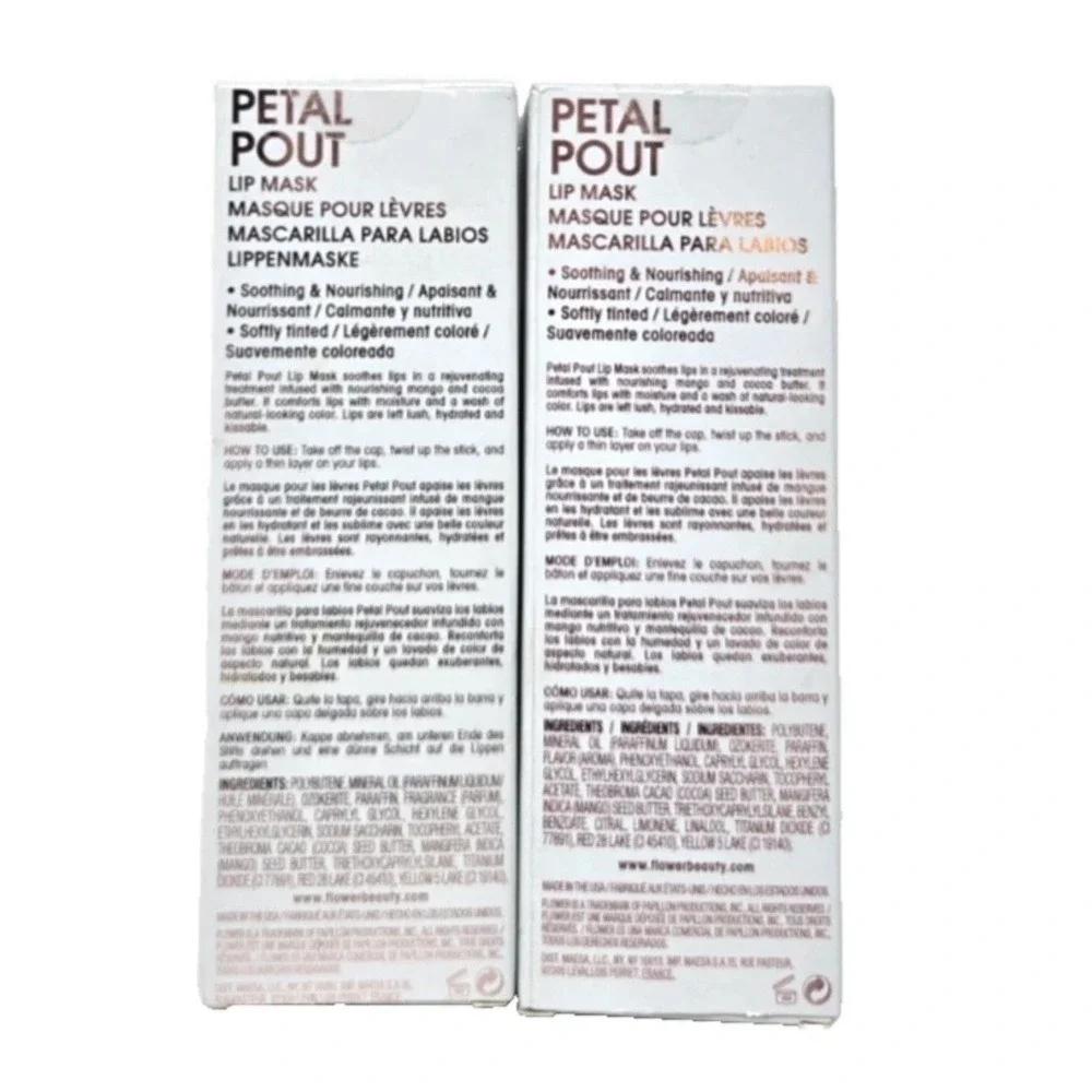 FLOWER Petal Pout Lip Mask (Pucker), 0.05 fl oz (Set of 2)